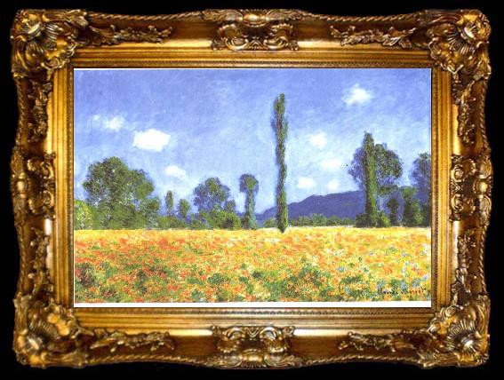 framed  Claude Monet Champ de coquelicots a Giverny, ta009-2
